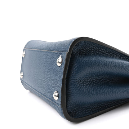 Fendi Cuoio Romano Selleria Macro Stitchings Mini Peekaboo Iconic Satchel Placca Argento 8 of 9