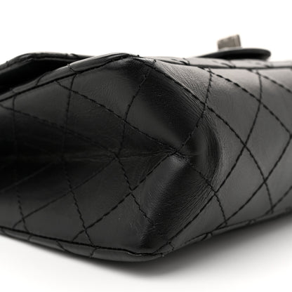 Chanel Aged Calfskin Quilted 2.55 Reissue 225 Flap Black 9 of 12