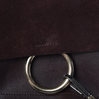 Chloe Suede Calfskin Small Faye Backpack Carbon Brown 7 of 19