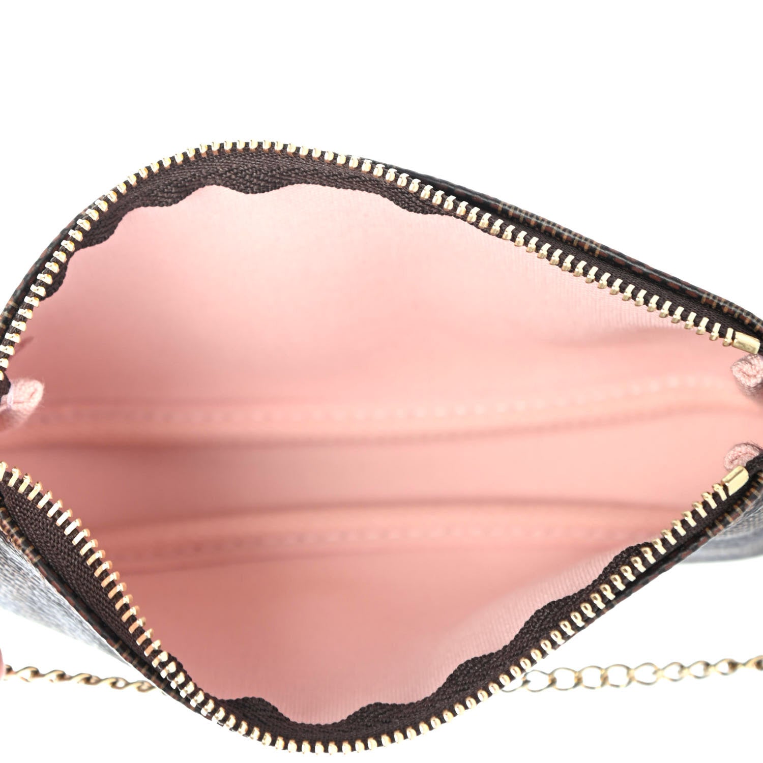 Louis Vuitton Damier Ebene 2020 Christmas Animation Big Wheel Mini Pochette Accessories Rose Ballerine 4 of 4
