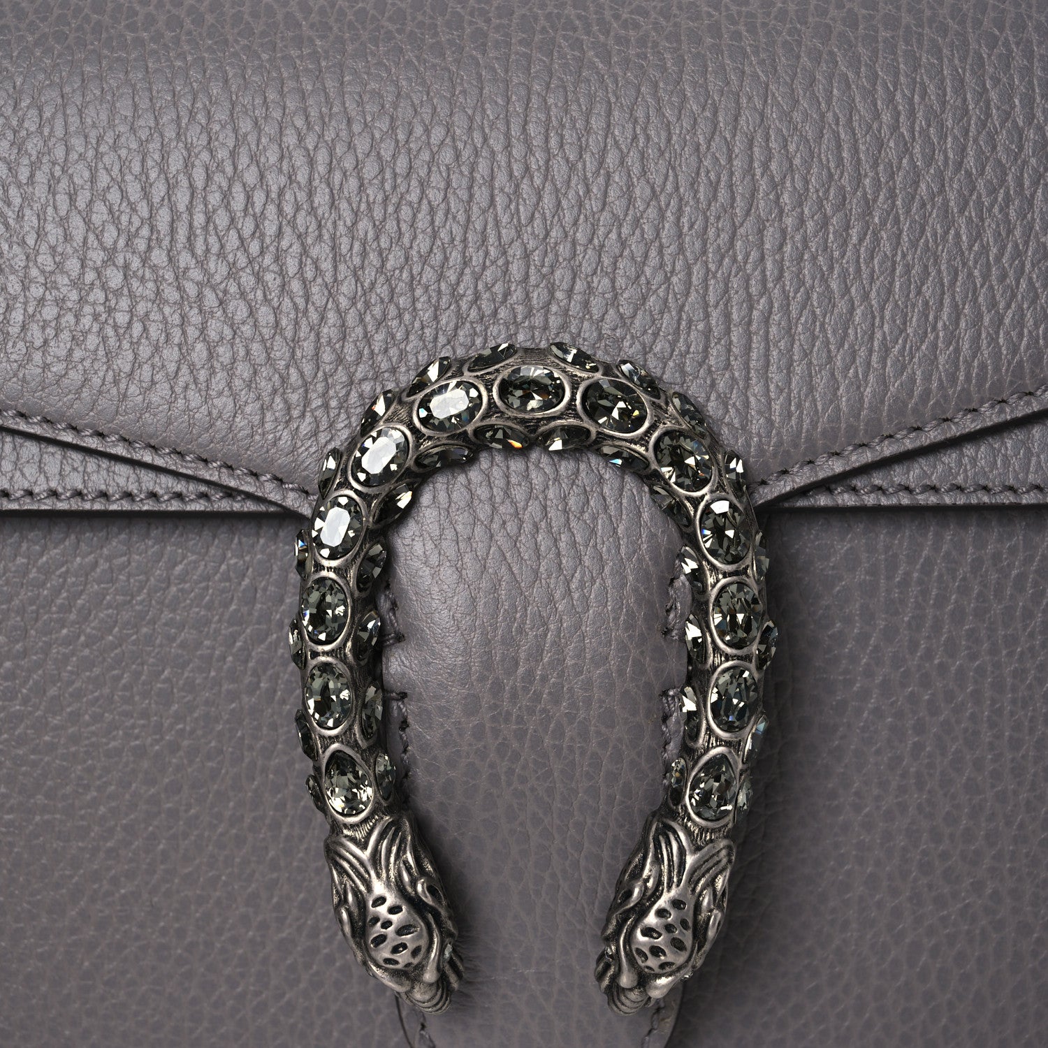 Gucci Pebbled Calfskin Small Dionysus Shoulder Bag Dusty Grey 9 of 13