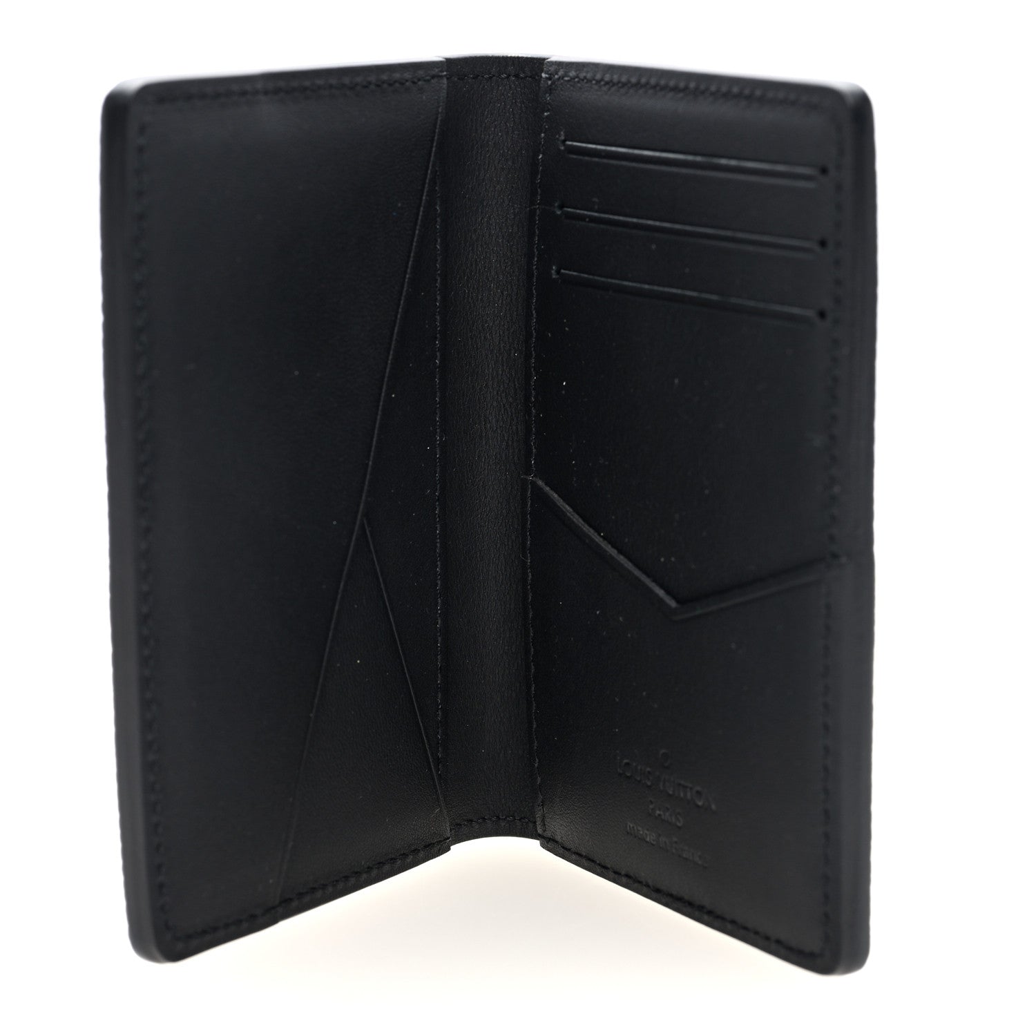 Louis Vuitton Millesime Calfskin Monogram Pocket Organizer Black 5 of 6