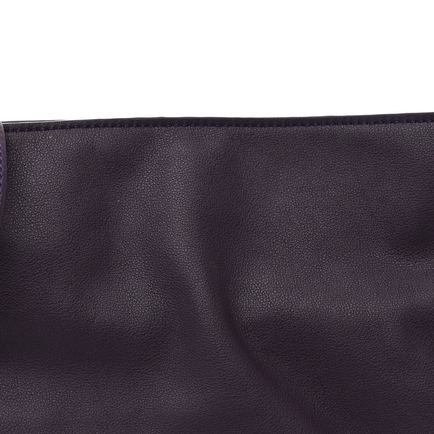 Nappa Flamenco Knot Clutch With Chain Purple