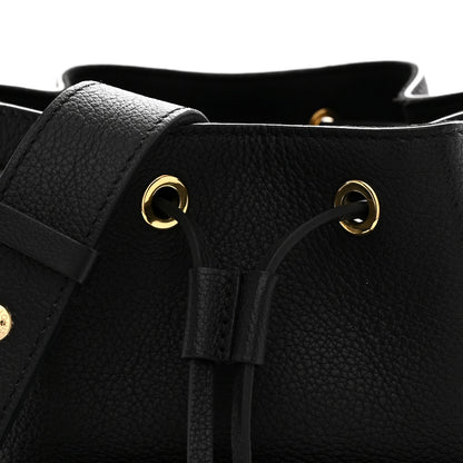 Louis Vuitton Calfskin Lockme Bucket MM Black 7 of 9
