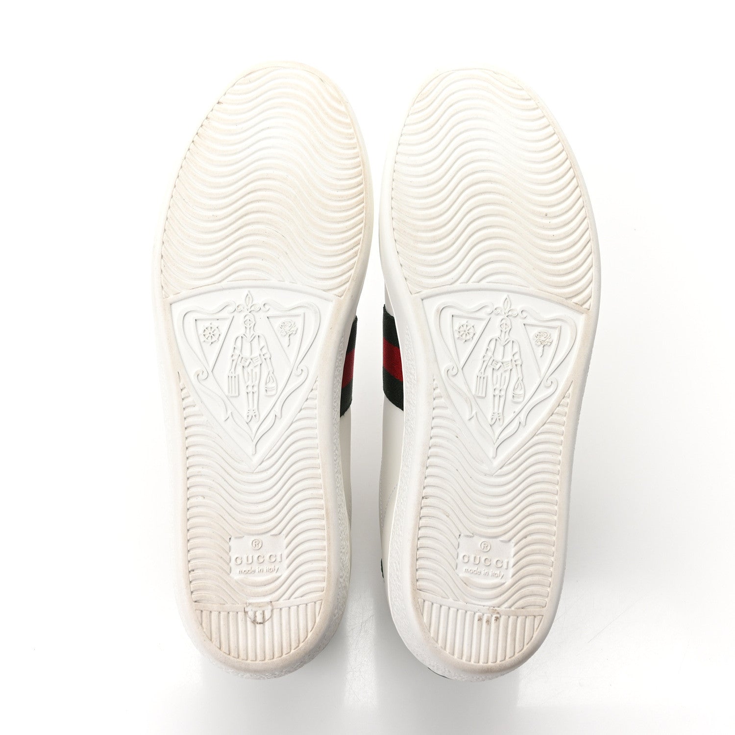 Gucci Calfskin Web Embroidered Womens Ace Sneakers 40 White 6 of 9