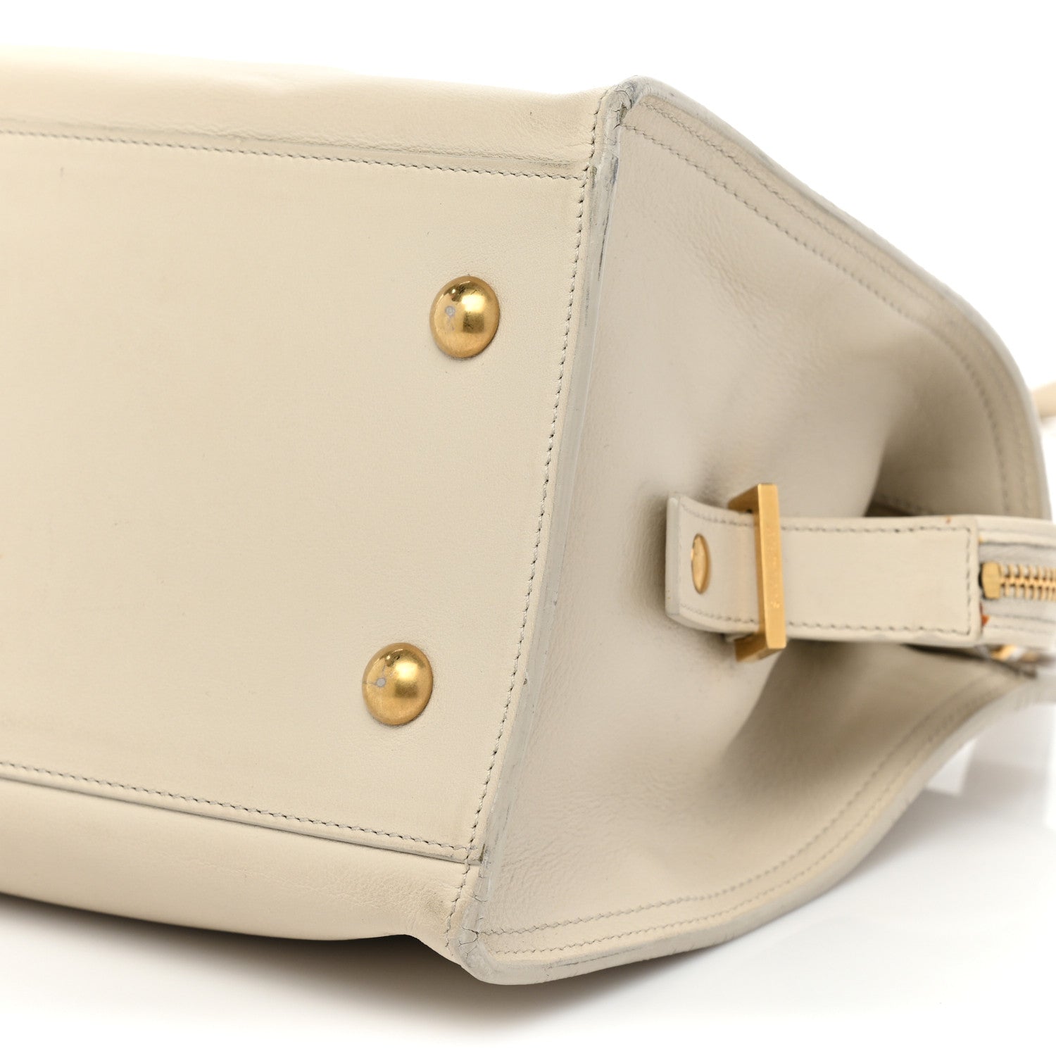 Saint Laurent Calfskin Small Classic Y Cabas Chalk 7 of 16