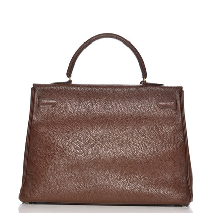 Hermes Ardennes Kelly Retourne 35 Chocolate 6 of 32