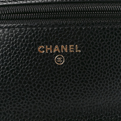 Chanel Caviar Quilted Wallet On Chain WOC Black 5 of 12