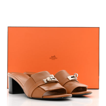Hermes Calfskin Gigi 50 Sandals 37.5 Naturel 11 of 11