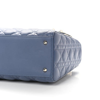 Christian Dior Lambskin Cannage Medium Lady Dior Blue 7 of 7