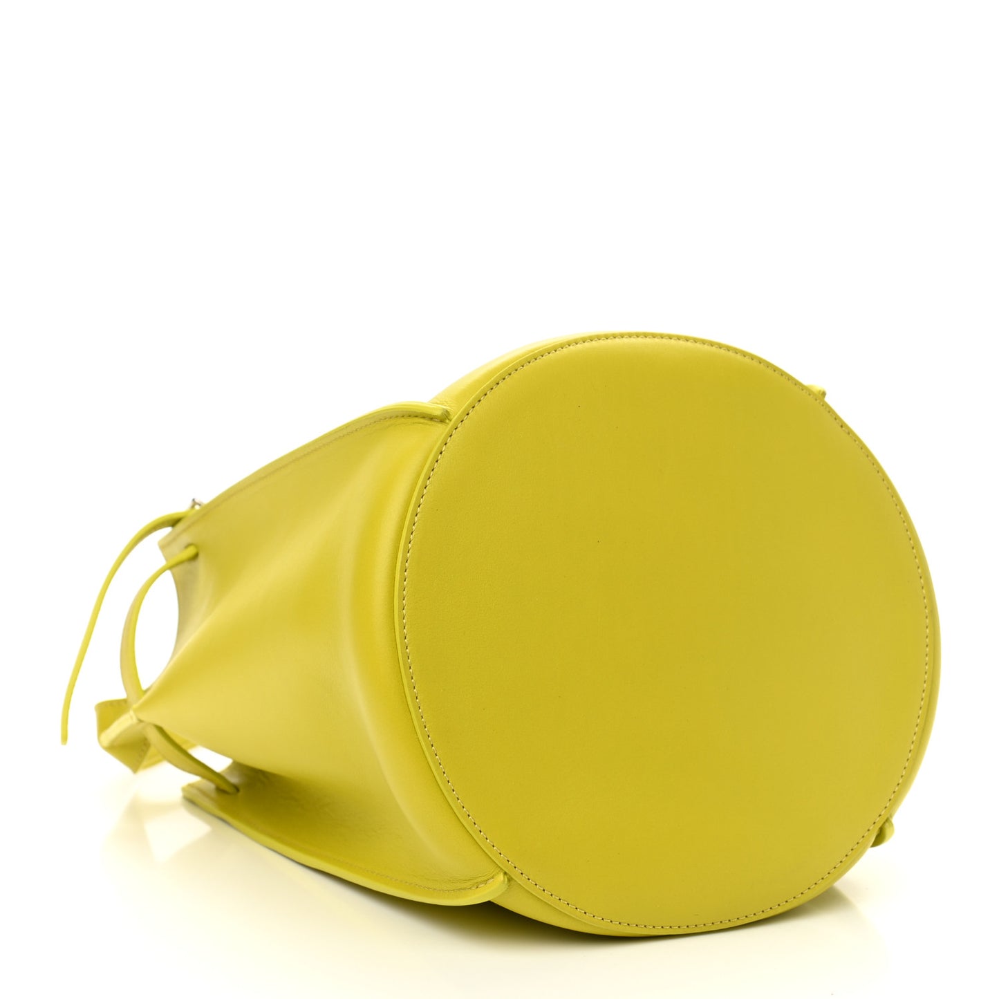 Smooth Calfskin Long Strap Big Bucket Bag Mimosa