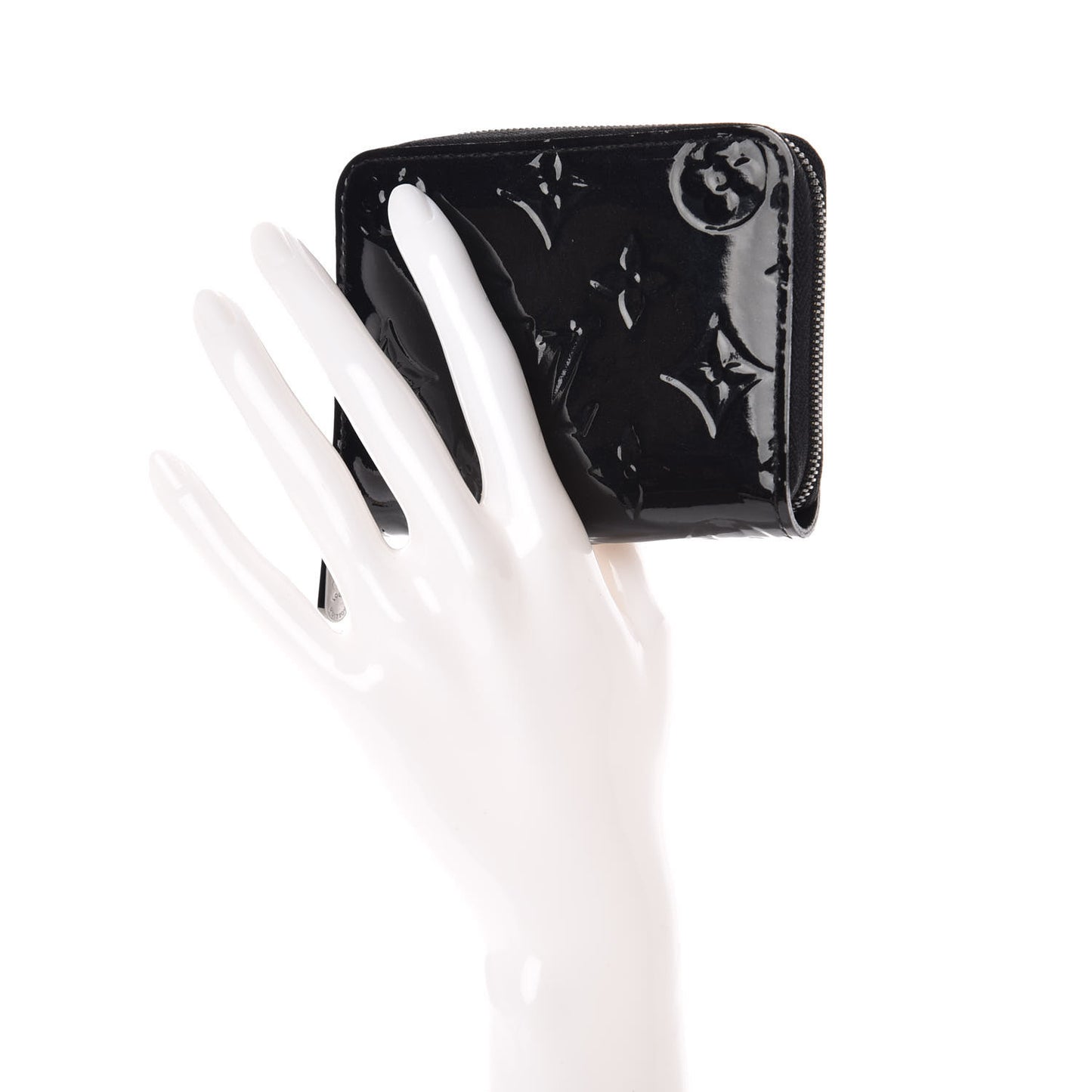 Vernis Zippy Coin Purse Wallet Noir Magnetique