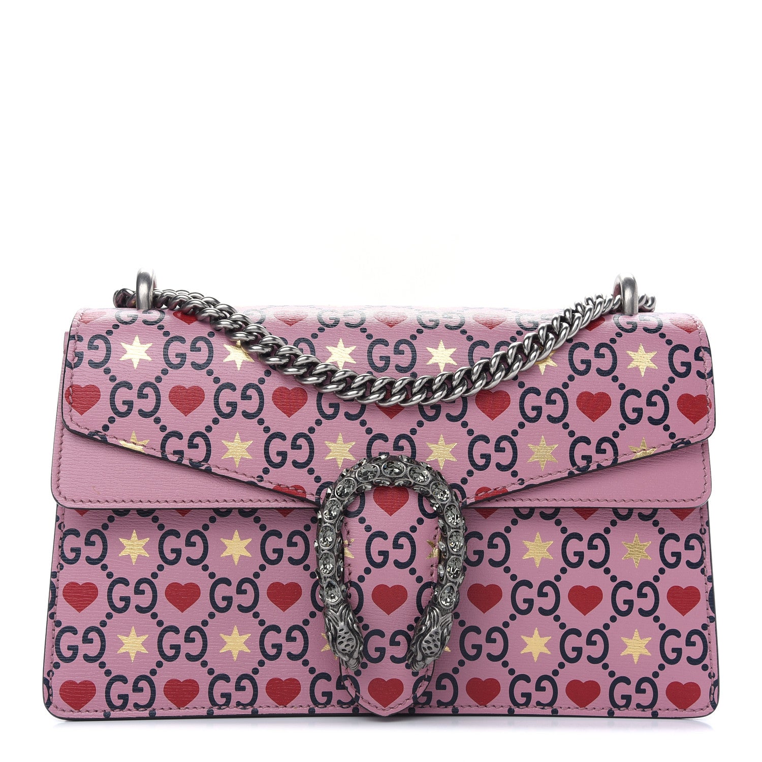 Gucci Calfskin Valentine's Day Exclusive Small Dionysus Bag Pink 1 of 9