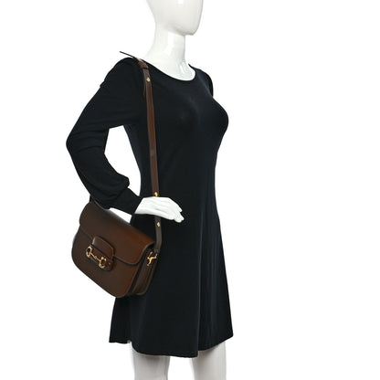 Gucci Azalea Calfskin Horsebit 1955 Shoulder Bag Brown Sugar 2 of 9