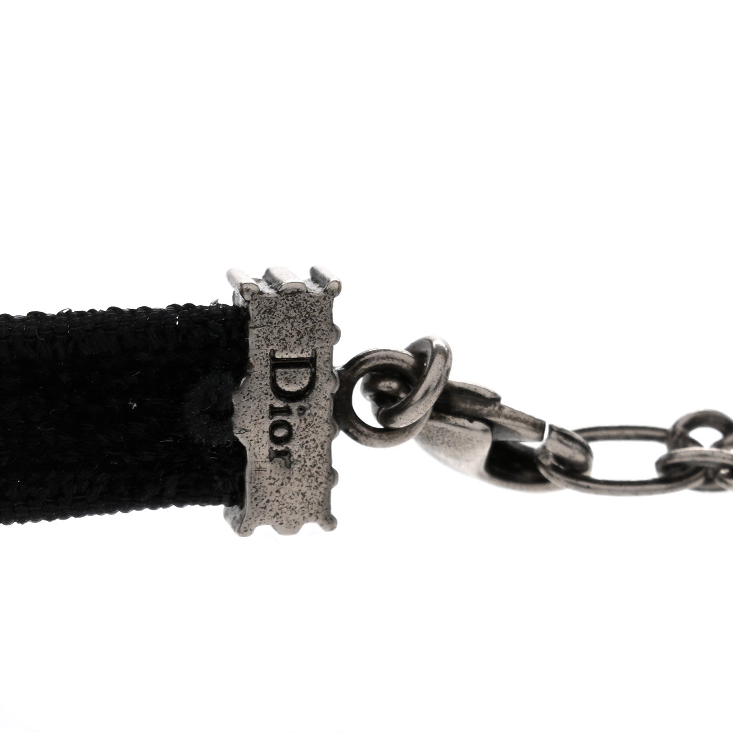 Christian Dior Velvet Crystal J’Adior Choker Necklace Black 4 of 4