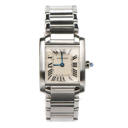 Cartier Stainless Steel 20mm Tank Francaise Quartz Watch 1 of 8
