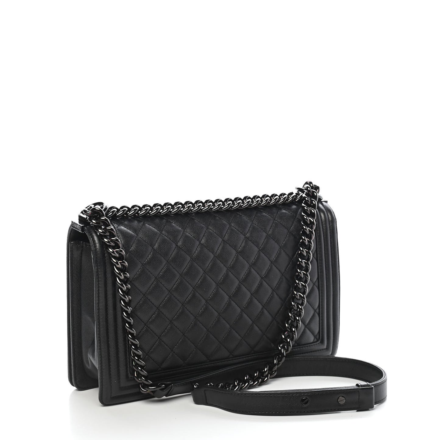 Caviar Quilted New Medium Boy Flap So Black