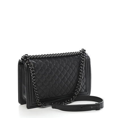 Chanel Caviar Quilted New Medium Boy Flap So Black 3 of 9