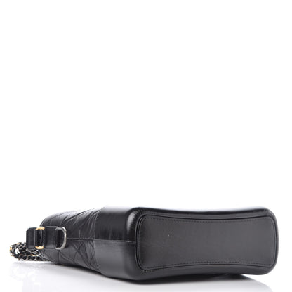 Chanel Aged Calfskin Quilted Medium Gabrielle Hobo Black 6 of 11