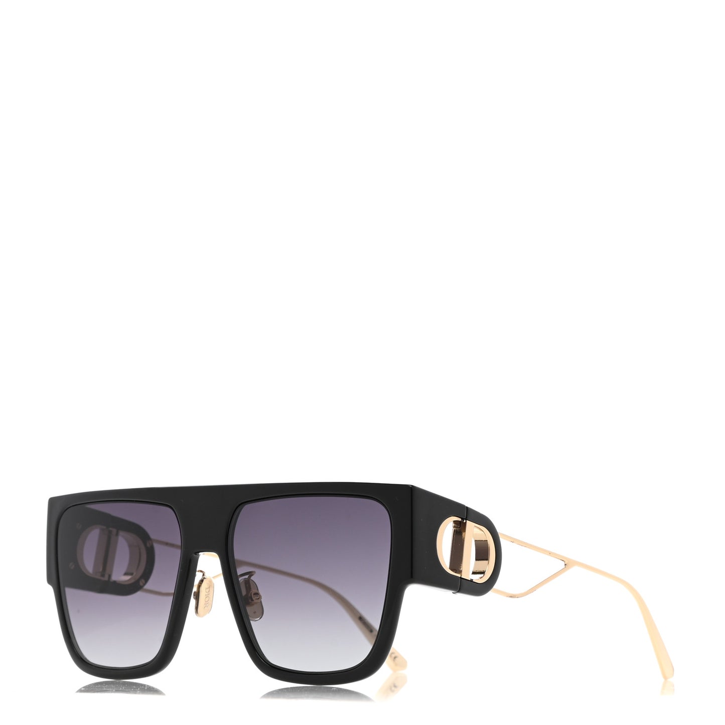 Acetate Square 30 Montaigne Sunglasses Black