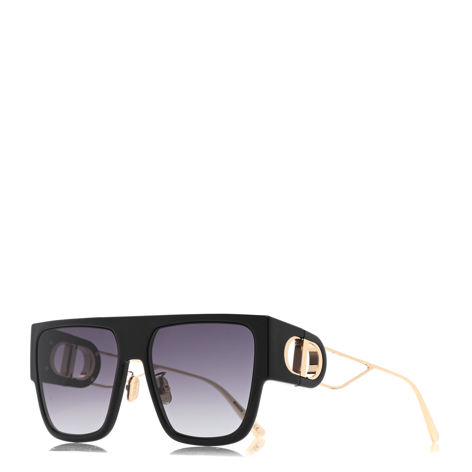 Christian Dior Acetate Square 30 Montaigne Sunglasses Black 1 of 8
