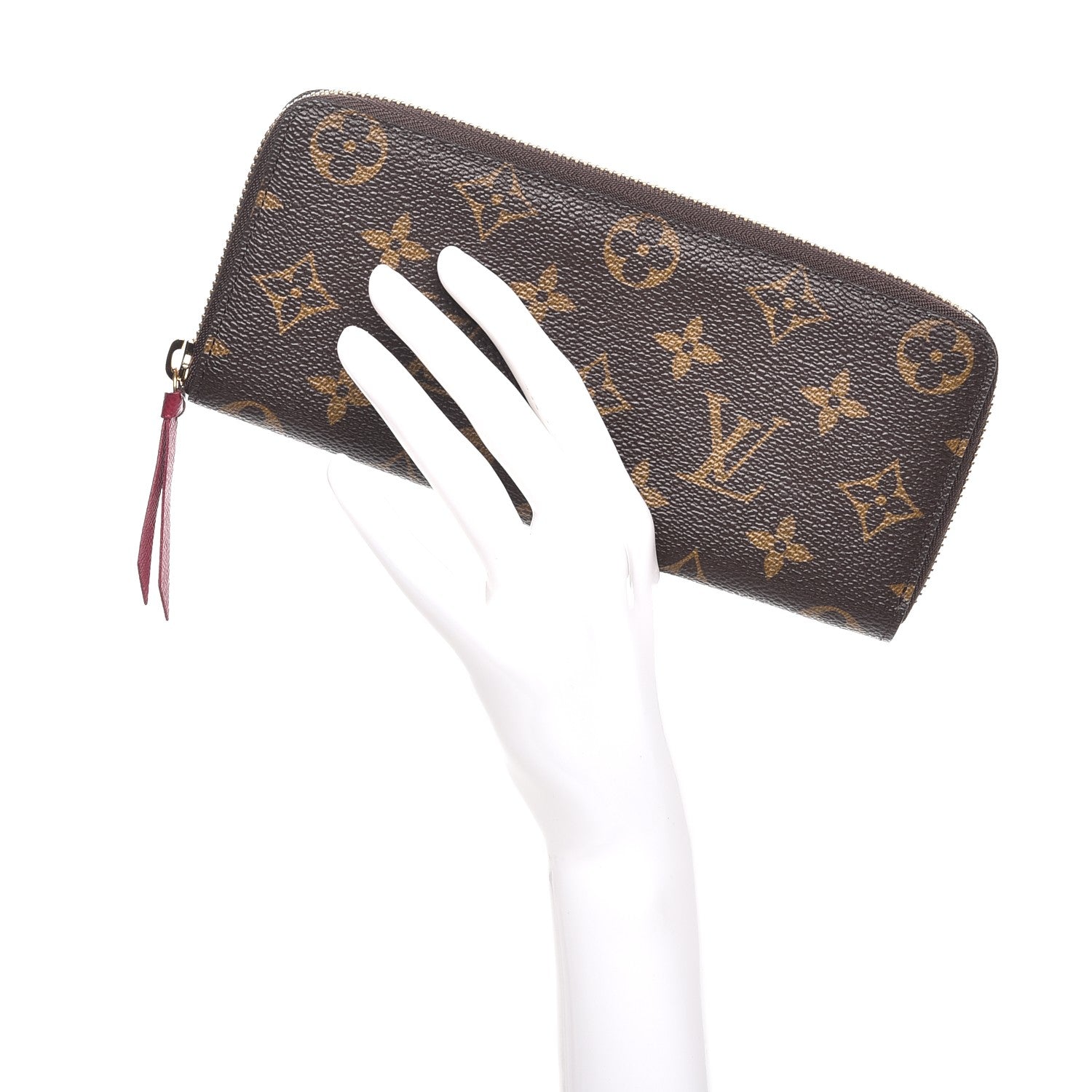 Louis Vuitton Monogram Clemence Wallet Fuchsia 2 of 8