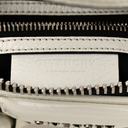 Givenchy Crinkled Patent Calfskin Mini Antigona White 6 of 20