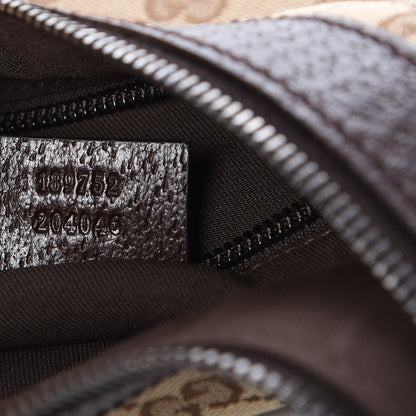 Gucci Monogram Medium Half Moon Hobo Dark Brown 7 of 7