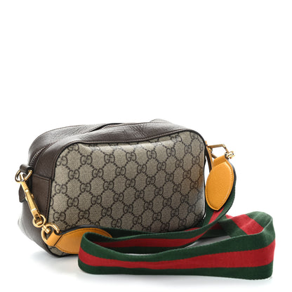 Gucci GG Supreme Monogram Web Neo Vintage Shoulder Bag Beige New Acero Crop 3 of 11