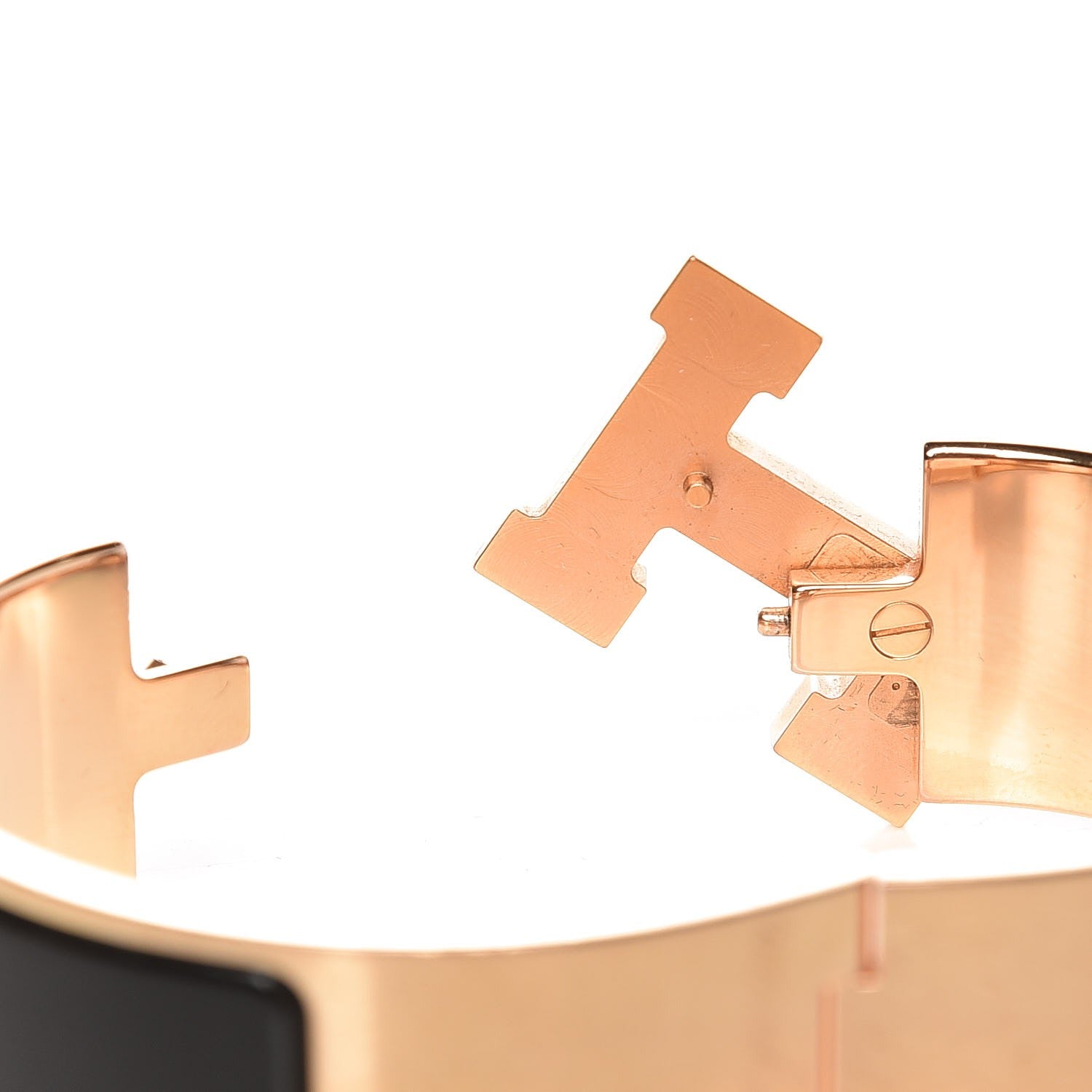 Hermes Enamel Wide Clic Clac H Bracelet PM Black 5 of 6