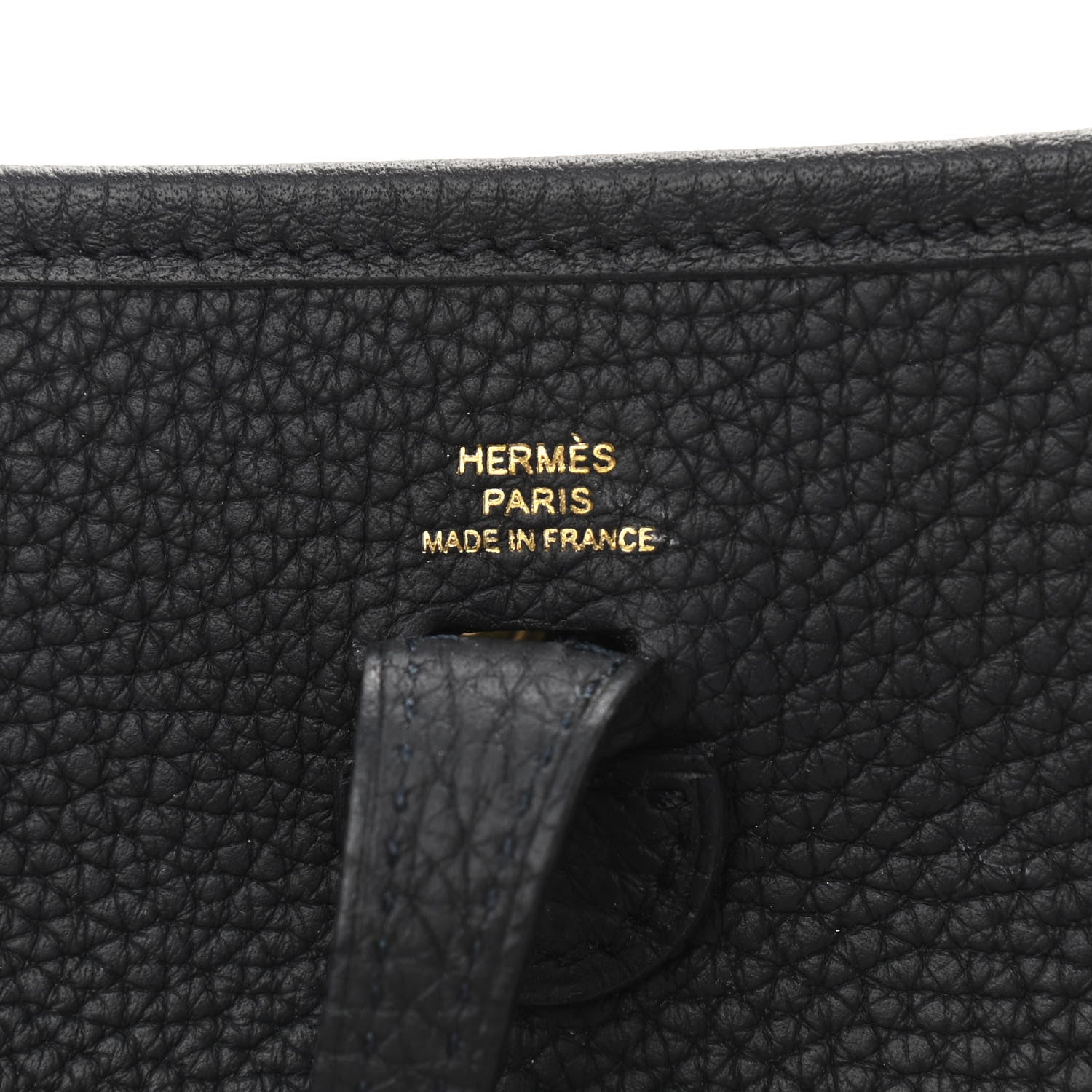 Hermes Taurillon Clemence Evelyne TPM Black 6 of 9