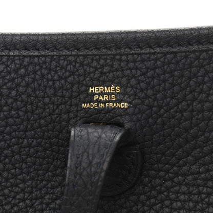Hermes Taurillon Clemence Evelyne TPM Black 6 of 9