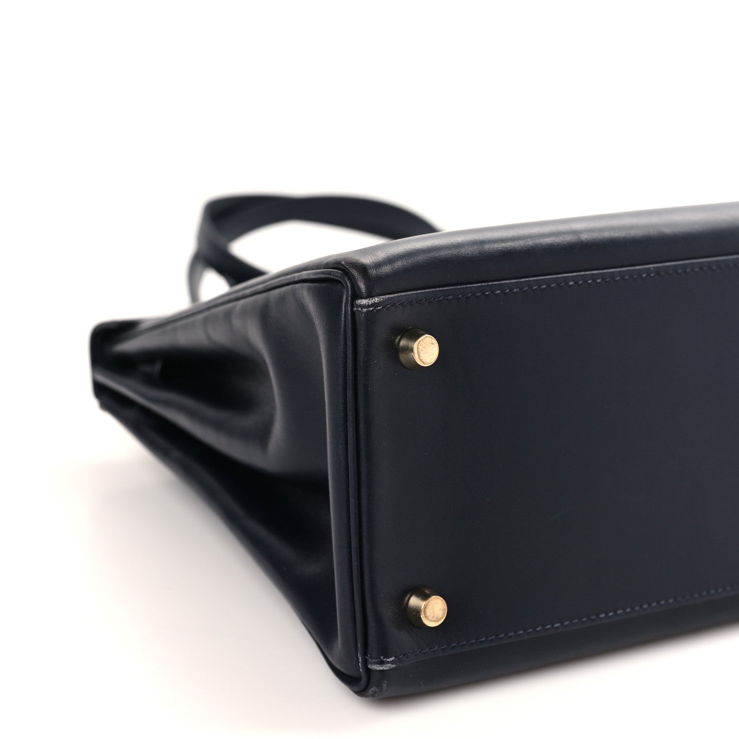 Hermes Box Kelly Retourne 32 Bleu Marine 8 of 9