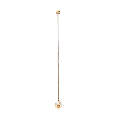 Gucci Faux Pearl Interlocking G Single Pendant Earring 1 of 4