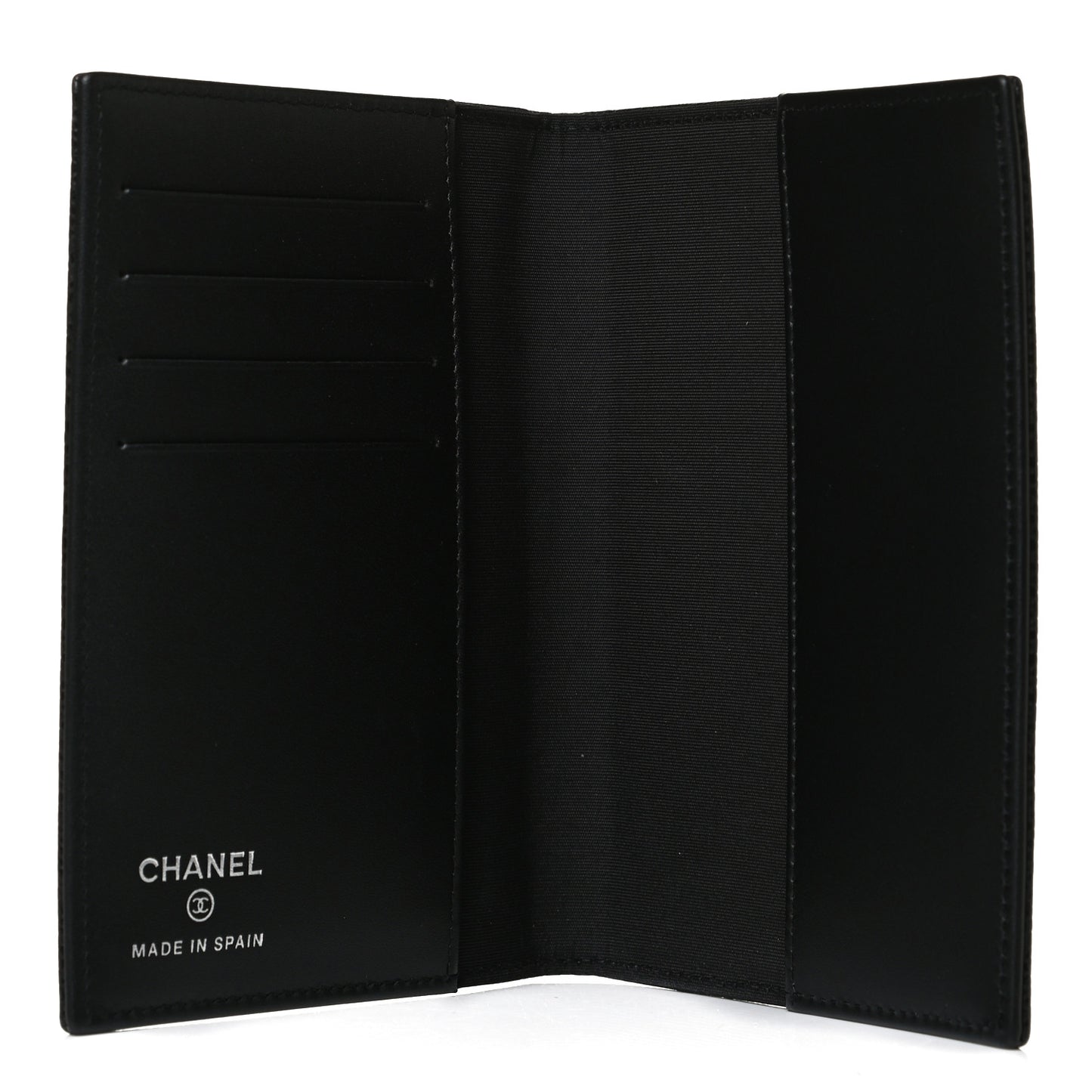 Caviar Timeless Passport Holder Black