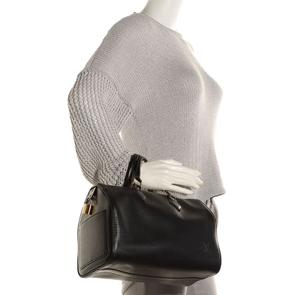 Louis Vuitton Epi Speedy 25 Black 2 of 7