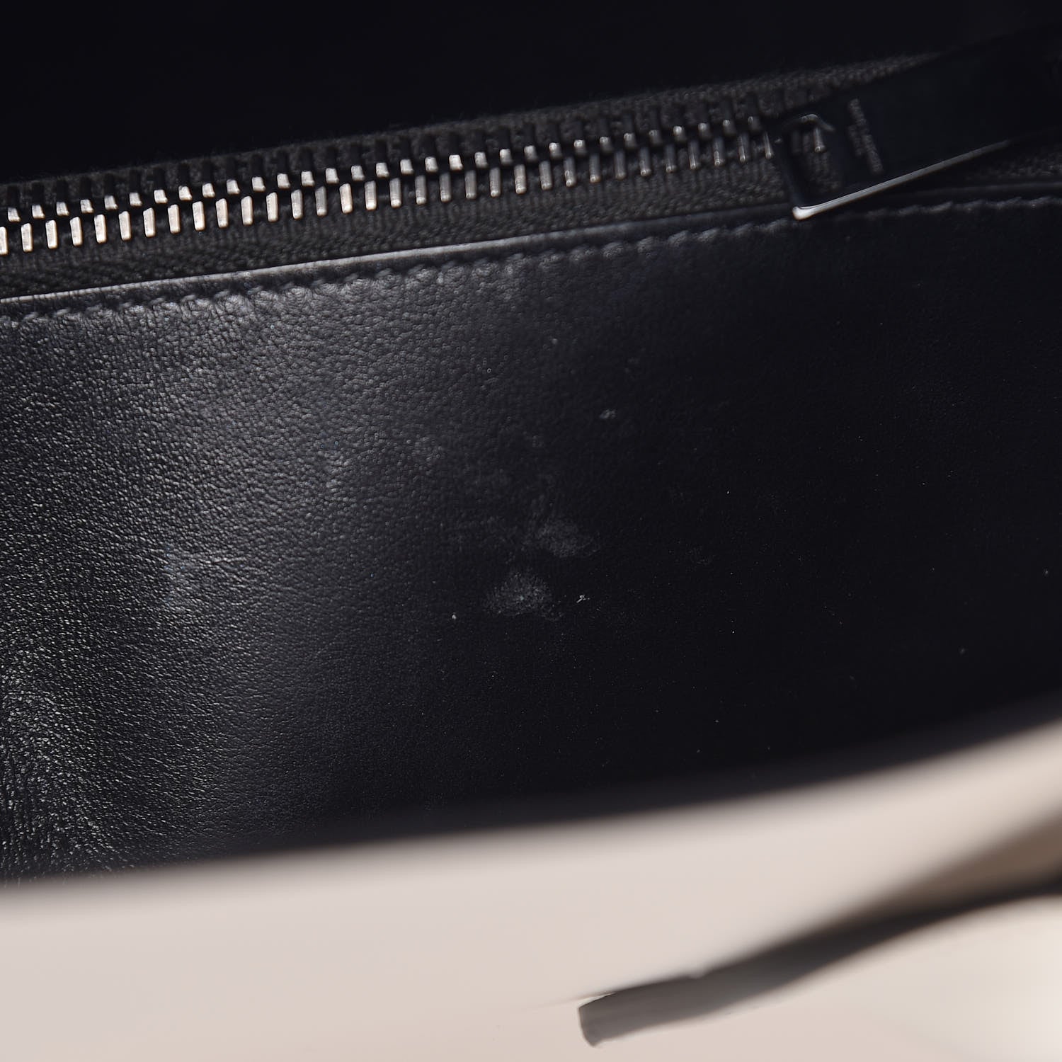 Saint Laurent Grained Calfskin Small Sac De Jour Dove Porcellana Black 7 of 11