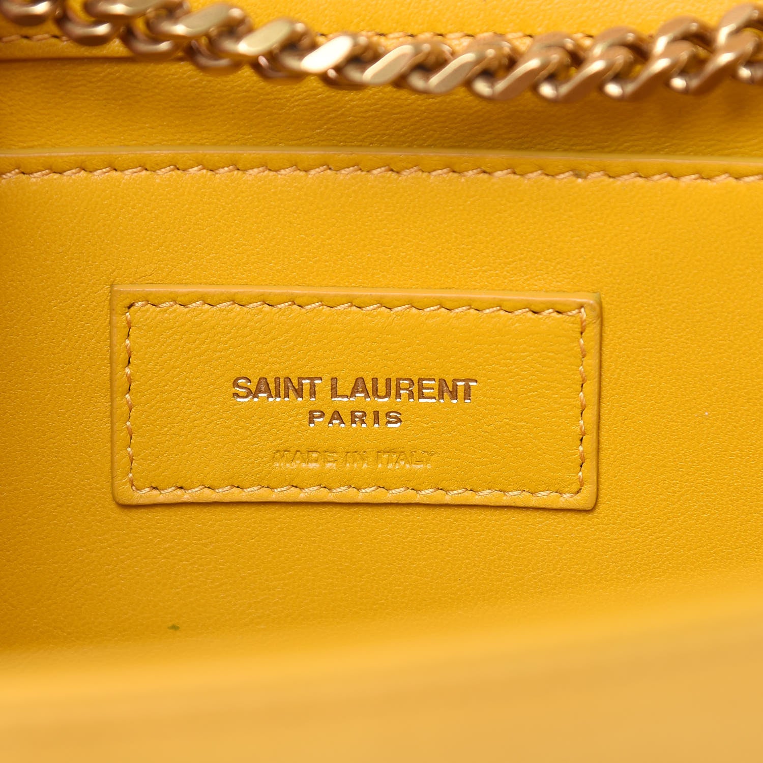 Saint Laurent Suede Medium Classic Monogram Kate Tassel Satchel Saffron Yellow 6 of 16