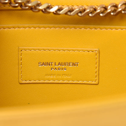 Saint Laurent Suede Medium Classic Monogram Kate Tassel Satchel Saffron Yellow 6 of 16