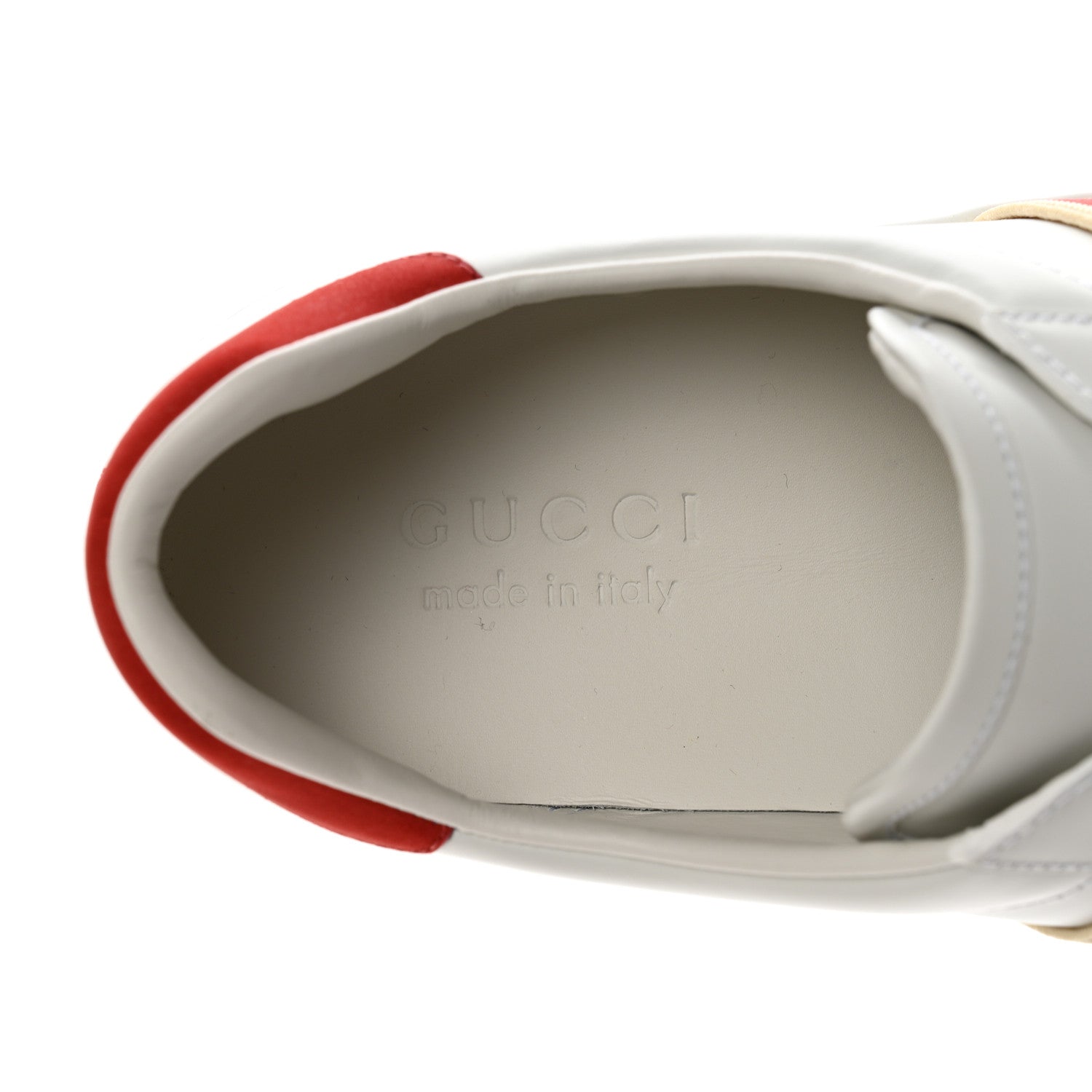 Gucci Calfskin Web Interlocking G Mens Ace Sneakers 7 White 7 of 9