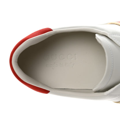 Gucci Calfskin Web Interlocking G Mens Ace Sneakers 7 White 7 of 9