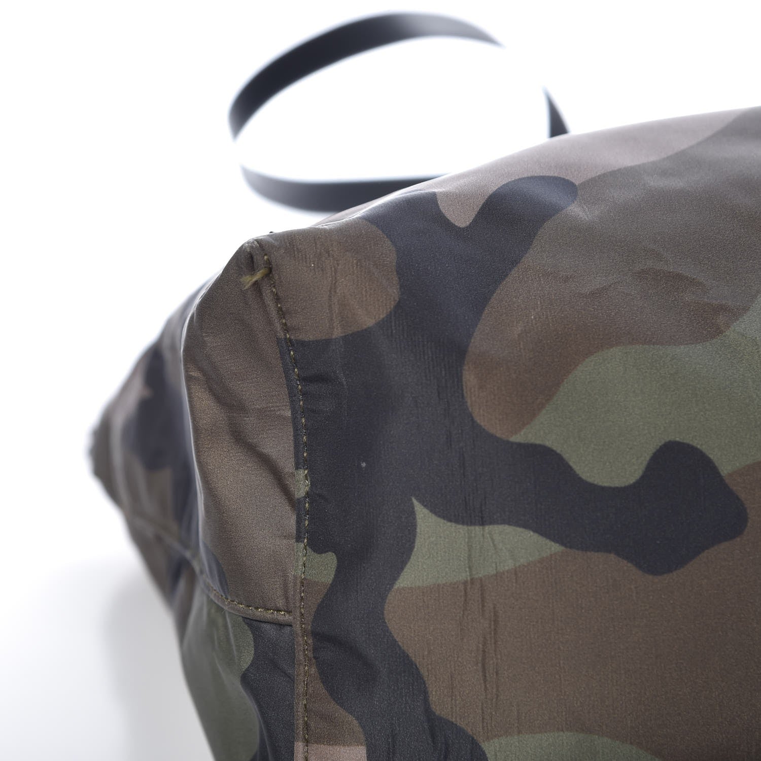 Valentino Garavani Nylon Camouflage Rockstud Reversible Tote Green Blue Fluo 12 of 14
