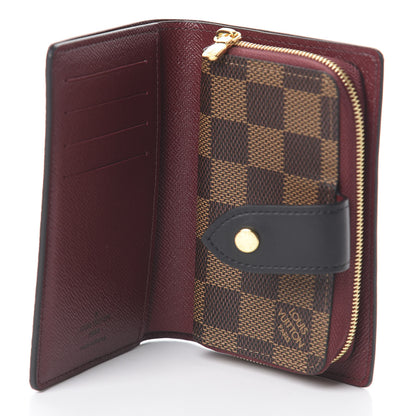 Louis Vuitton Damier Ebene Juliette Wallet Bordeaux Black 4 of 5