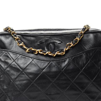 Chanel Lambskin Quilted CC Tassel Camera Case Black 11 of 11