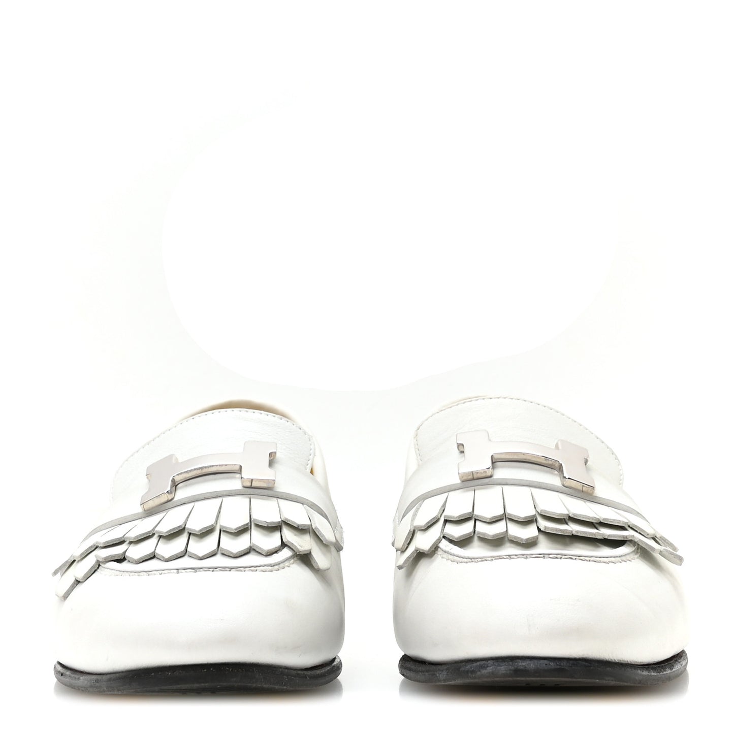 Calfskin Womens Royal Loafers 35 White