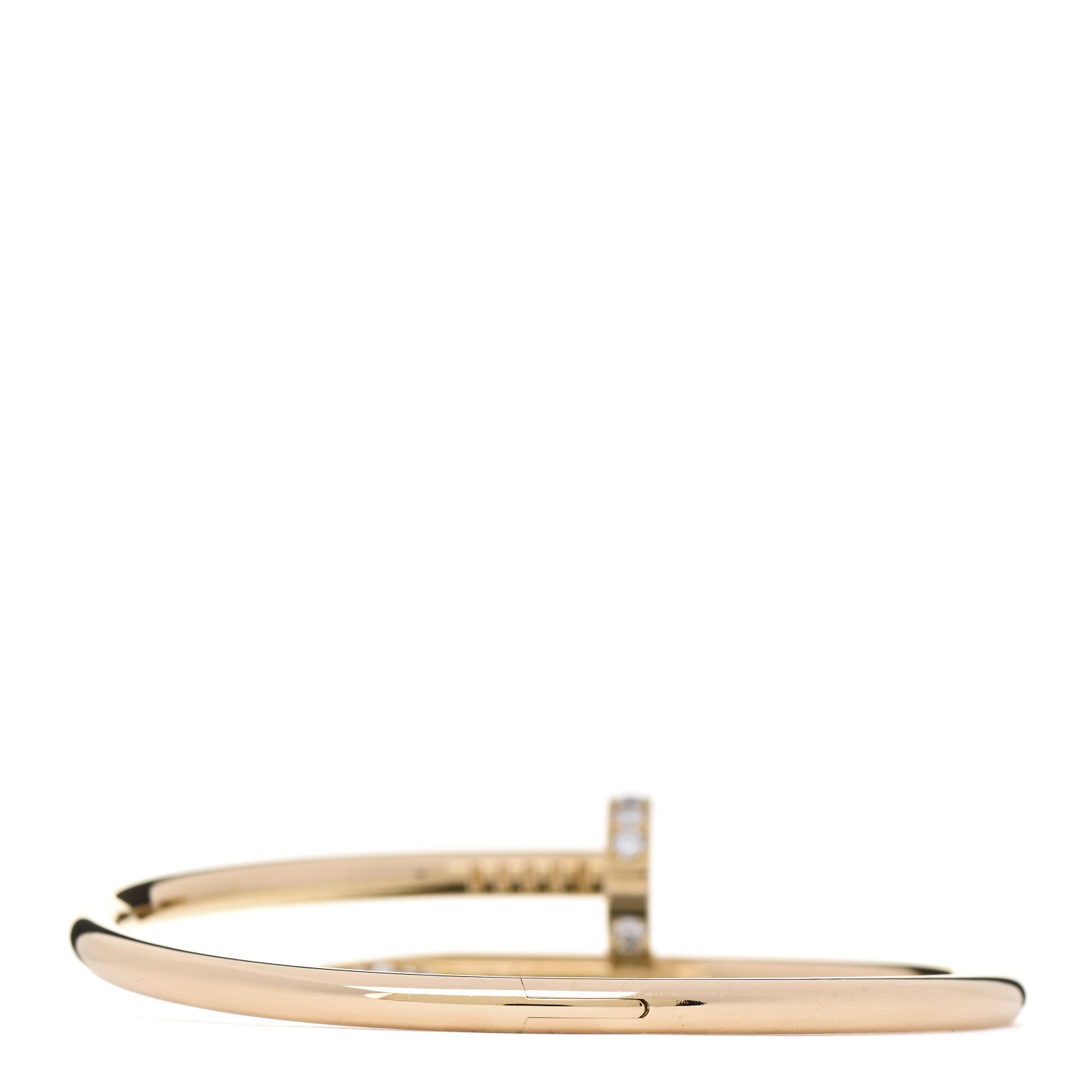 Cartier 18K Yellow Gold Diamond Juste Un Clou Bracelet 16 2 of 4