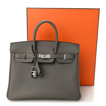 Hermes Togo Birkin 25 Gris Meyer 14 of 14