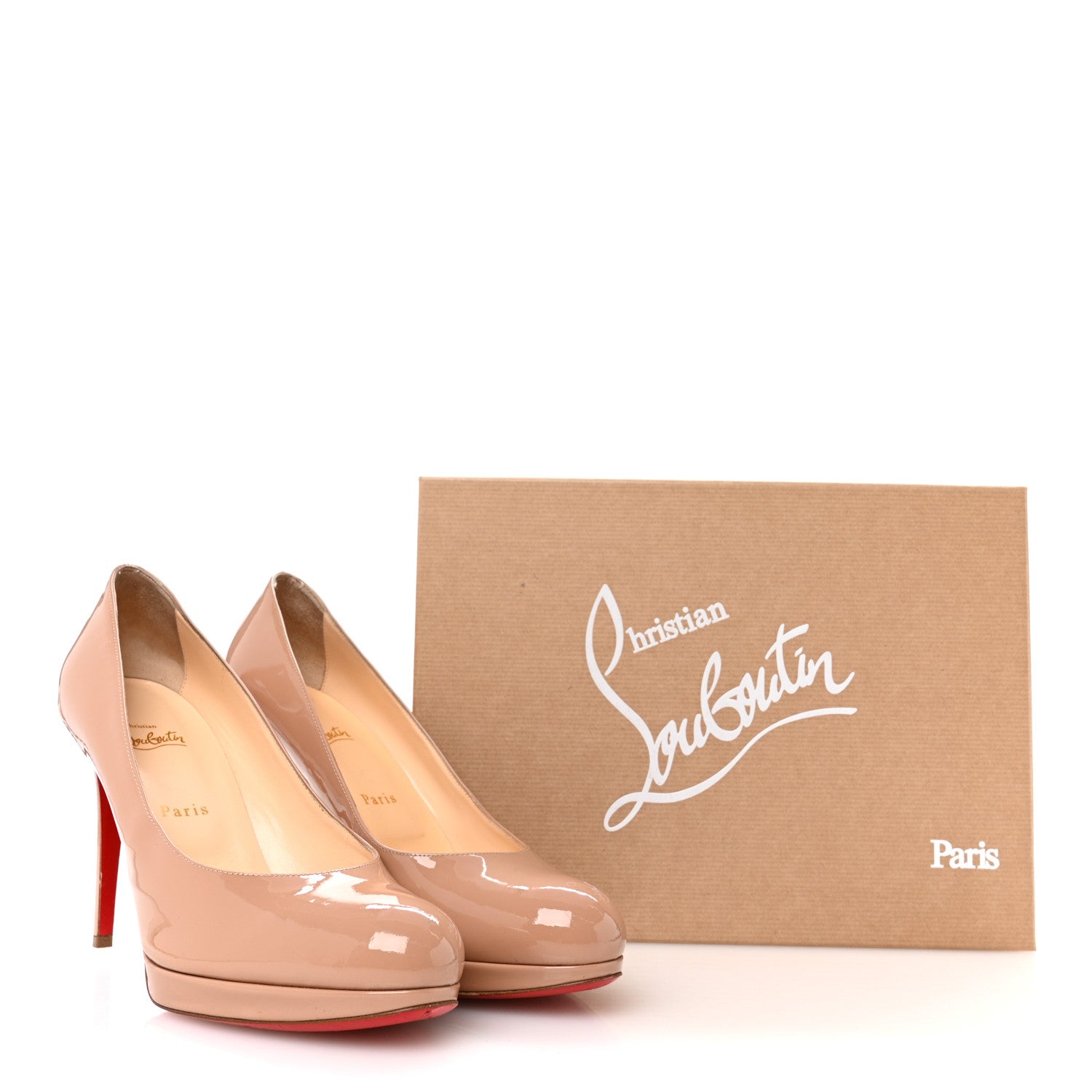 Christian Louboutin Patent New Simple 100 Pumps 40 Nude 13 of 13