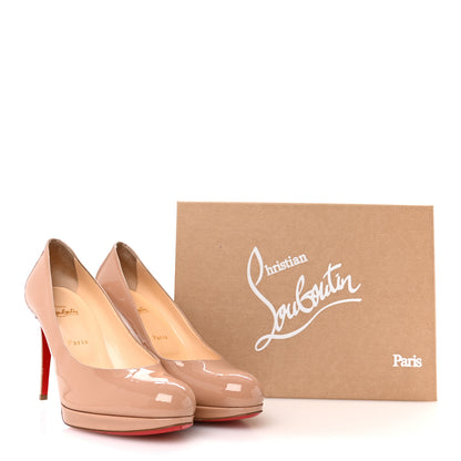 Christian Louboutin Patent New Simple 100 Pumps 40 Nude 13 of 13