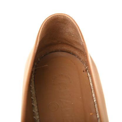 Chanel Lambskin CC Espadrilles 40 Light Brown 8 of 16
